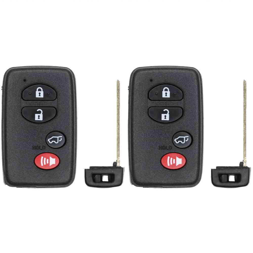 Replcament Smart Key Fob for Toyota Venza 2015 FCC HYQ14ACX 2AOKM-TY9 Part Number 89904-0T060 899040T060 89904-0T020 899040T020 Pack of 2