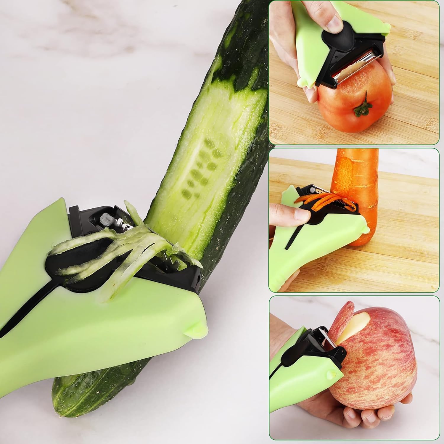 3 In 1 Stainless Steel Kitchen Multifunction Peeler
