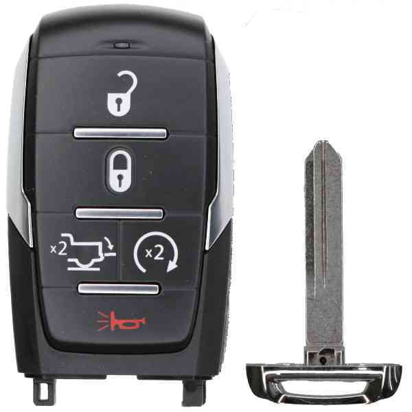 Replcament Smart Key Fob for RAM 1500 Big Horn Laramie Laramie Longhorn Limited Lone Star Rebel Tradesman 2021 FCC OHT-4882056 OHT4882056 Part Number 68584154  68584154AA