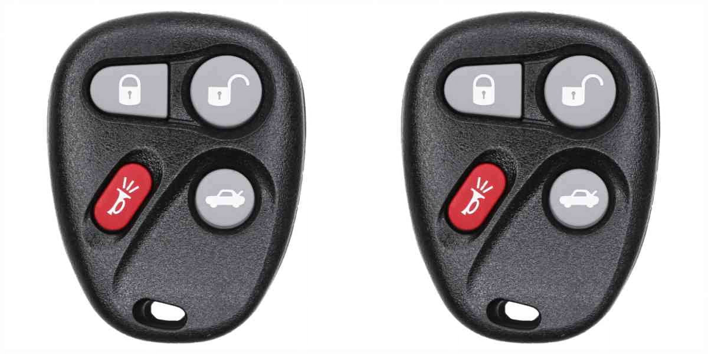 Eye4Techs Car Key Fob Keyless Entry Remote for GMC Envoy 2009 FCC MYT3X6898B Part Number 15008008 15008009 - 2 Pack