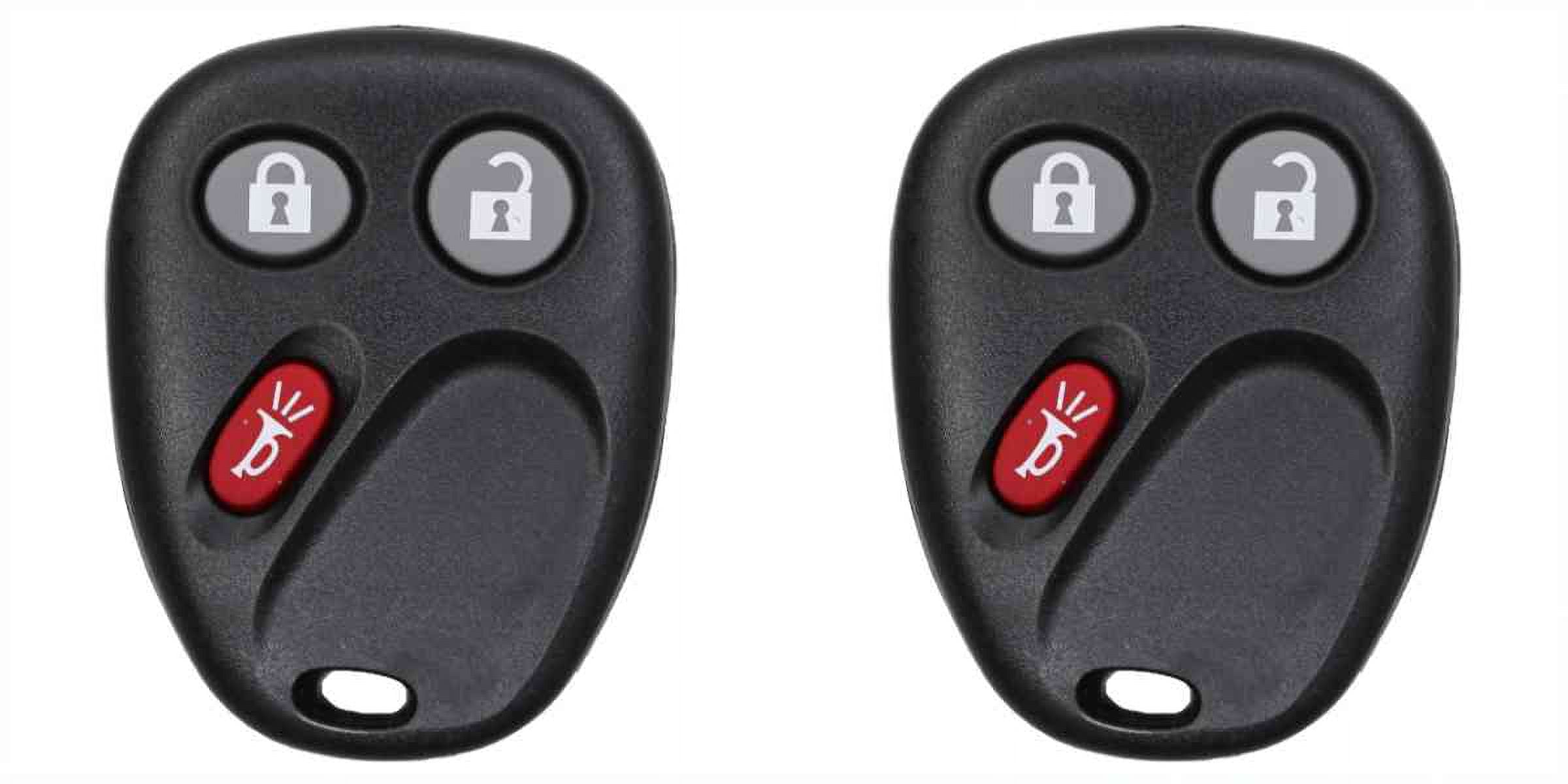Eye4Techs Car Key Fob Keyless Entry Remote for Chevrolet Trailblazer 2006 FCC MYT3X6898B Part Number 15008008 15008009 - 2 Pack