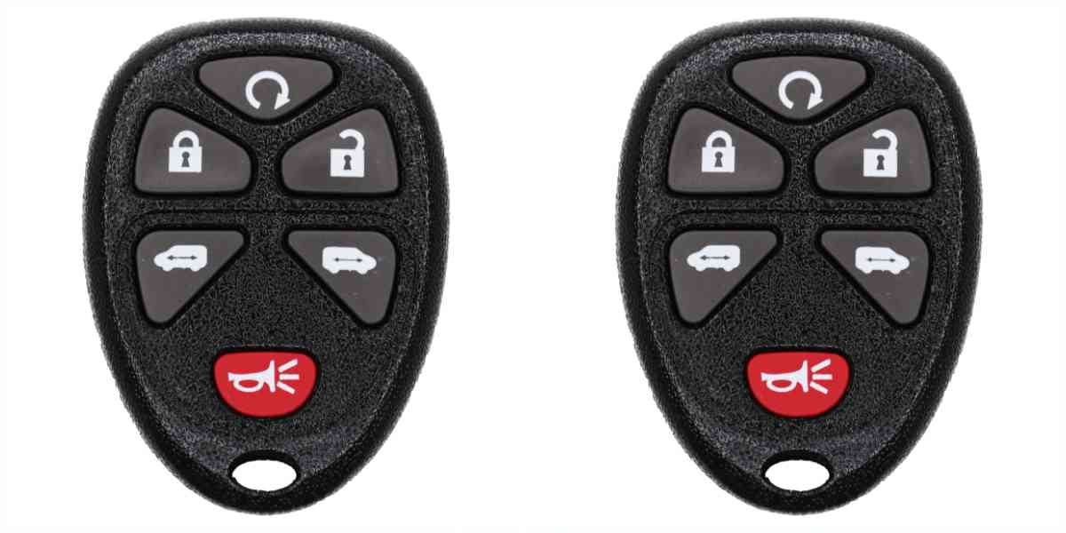 Eye4Techs Car Key Fob Keyless Entry Remote for Pontiac Montana 2005 SV6 FCC KOBGT04A Part Number 15114376 - 2 Pack