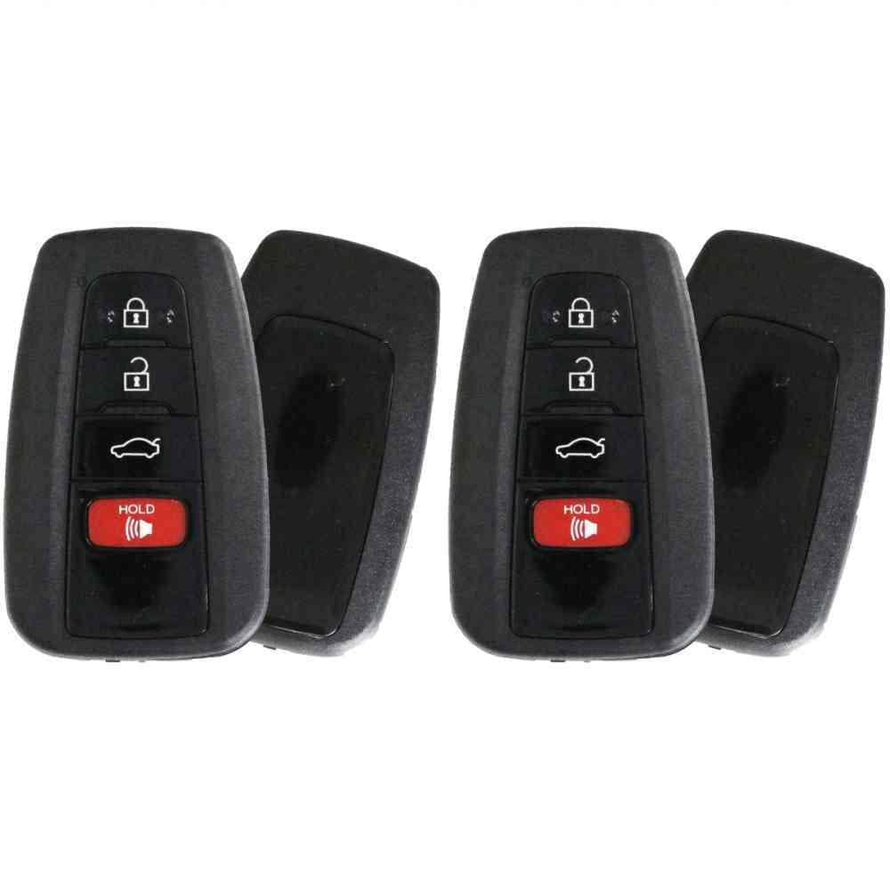 Replcament Smart Key Fob for Toyota Camry 2021 FCC HYQ14FBC Part Number 89904-06220 8990406220 89904-33550 8990433550 Pack of 2