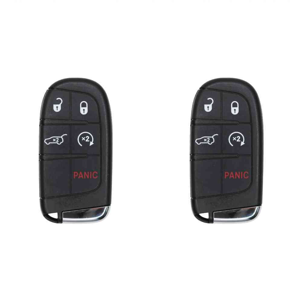 Replcament Smart Key Fob for Dodge Durango 2017 FCC M3N-40821302 M3N40821302 Part Number 68150061 68150061AC 68150061AB 68143505 Pack of 2