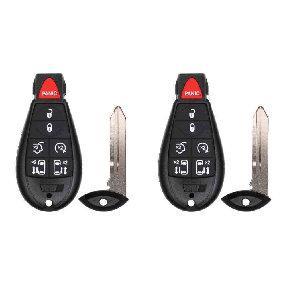 Eye4Techs Key Fob Replacement for 2013 Dodge Grand Caravan FCC IYZ-C01C IYZC01C Part Number 56046708 56046708AG 56046709 56046709AG Pack of 2