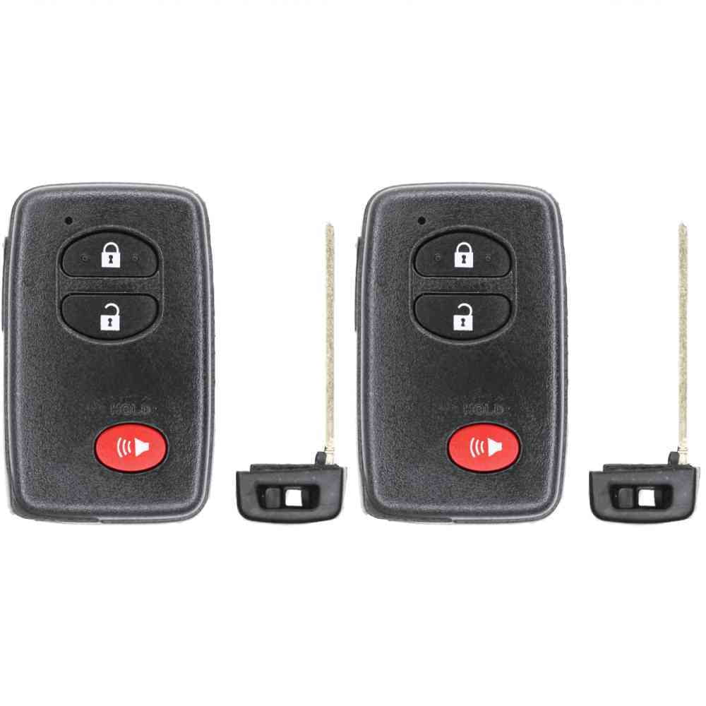 Replcament Smart Key Fob for Toyota 4-Runner 2014 FCC HYQ14ACX Part Number 89904-47230  89904-47370 89904-35010 Pack of 2
