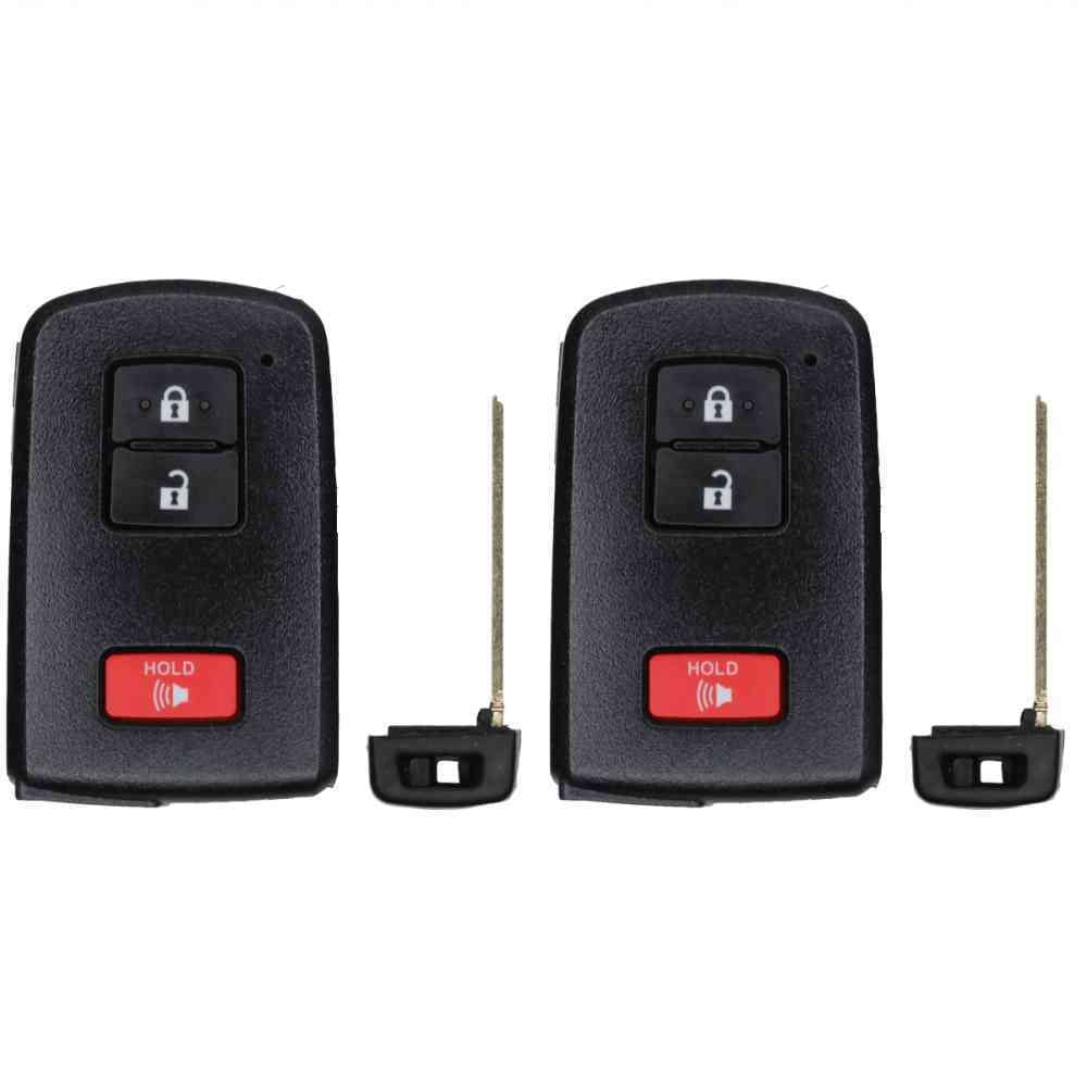 Replcament Smart Key Fob for Toyota Tundra 2021 FCC HYQ14FBA Part Number 89904-0E092  89904-0E091  89904-0E090  89904-60J70 Pack of 2