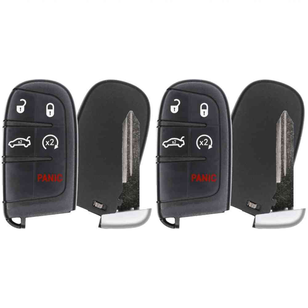 Replcament Smart Key Fob for Chrysler 300 2015 FCC M3N-40821302 M3N40821302 Part Number 56046759AF 56046759AA 05026676AH 05026676AC 05026676 AH 05026676 AC Pack of 2