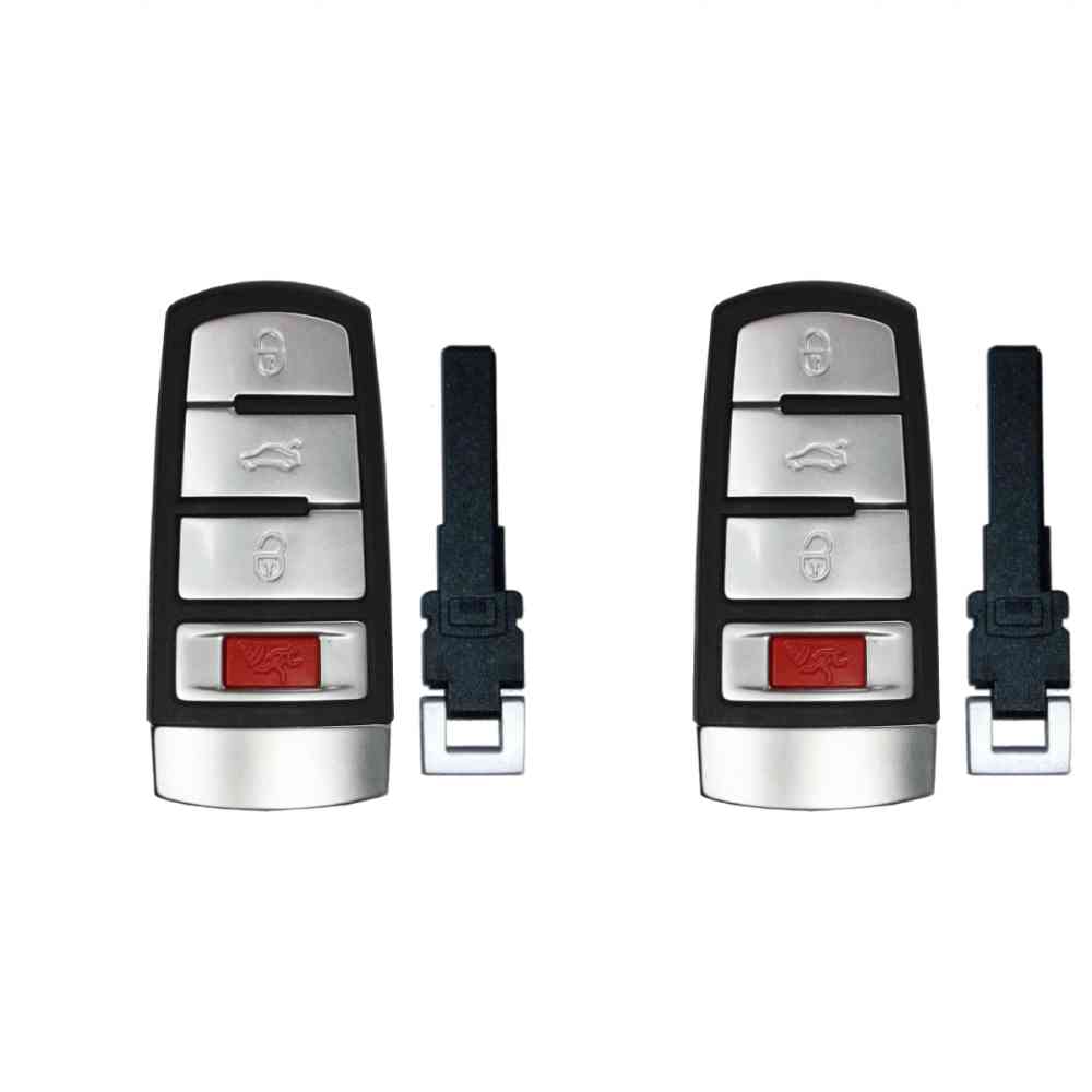 Replacement Smart Key Fob for Volkswagen Passat 2008 FCC NBG009066T 2AOKM-VN1 Part Number 3C0 959 752  HLO 3C0 959 752 BB Pack of 2