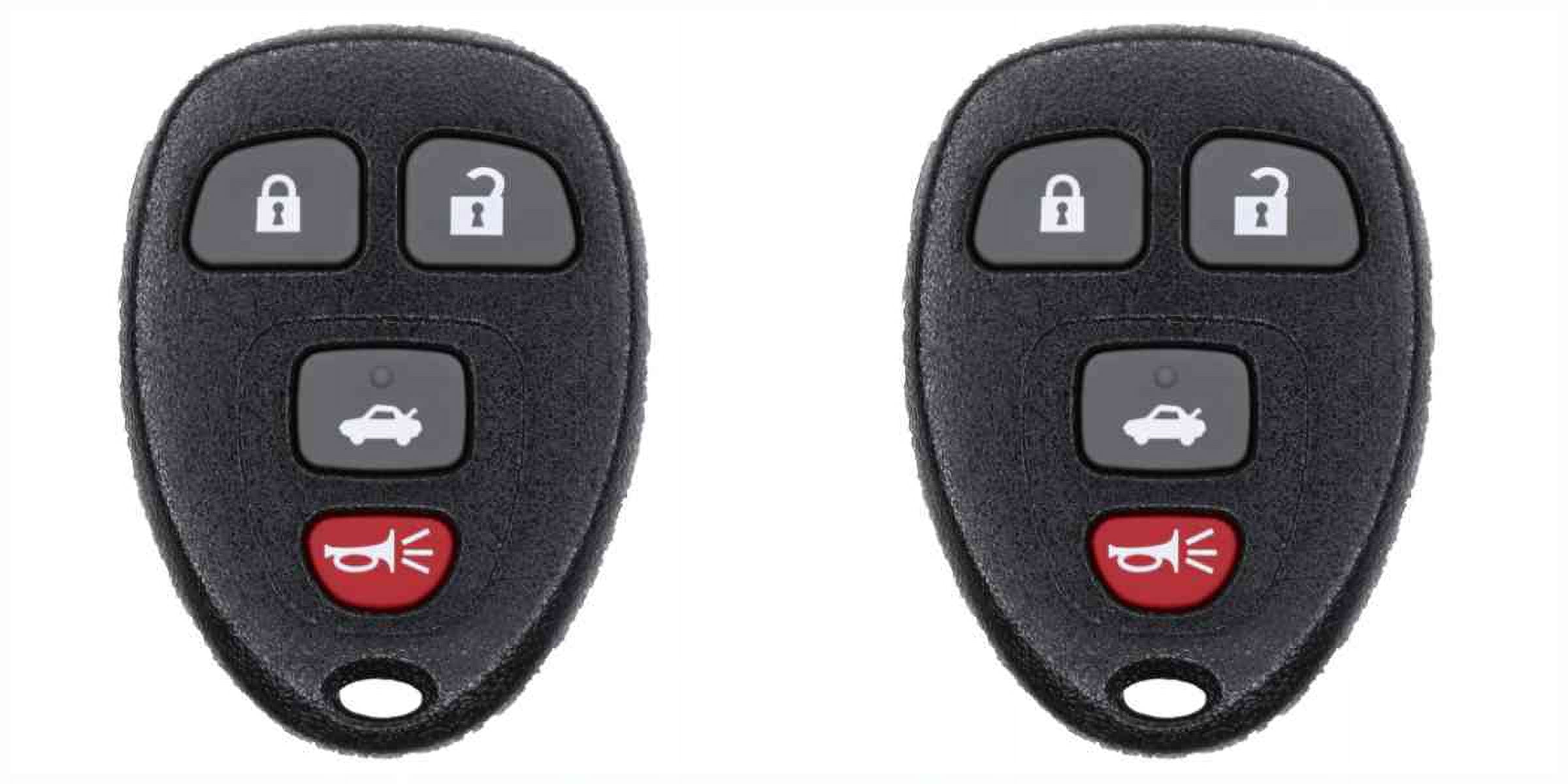 Eye4Techs Car Key Fob Keyless Entry Remote for Buick Allure 2006 FCC KOBGT04A Part Number 15252034 - 2 Pack