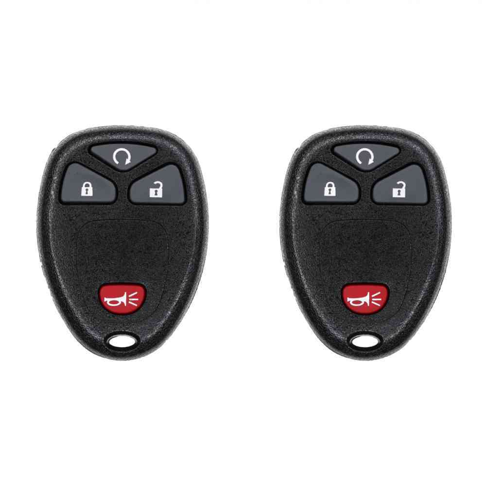 Car Key Fob Keyless Entry Remote for Pontiac Montana 2007 SV6 FCC KOBGT04A 2AOKM-GV1 Part Number 15114374 Pack of 2