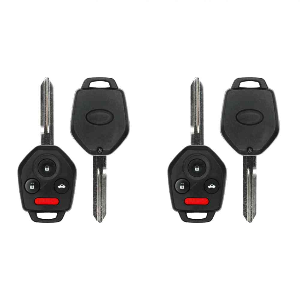 Replacement Keyless Remote Head Key Fob for Subaru Legacy 2008-2009 FCC CWTWBU766 Part Number 57497AG48A Pack of 2