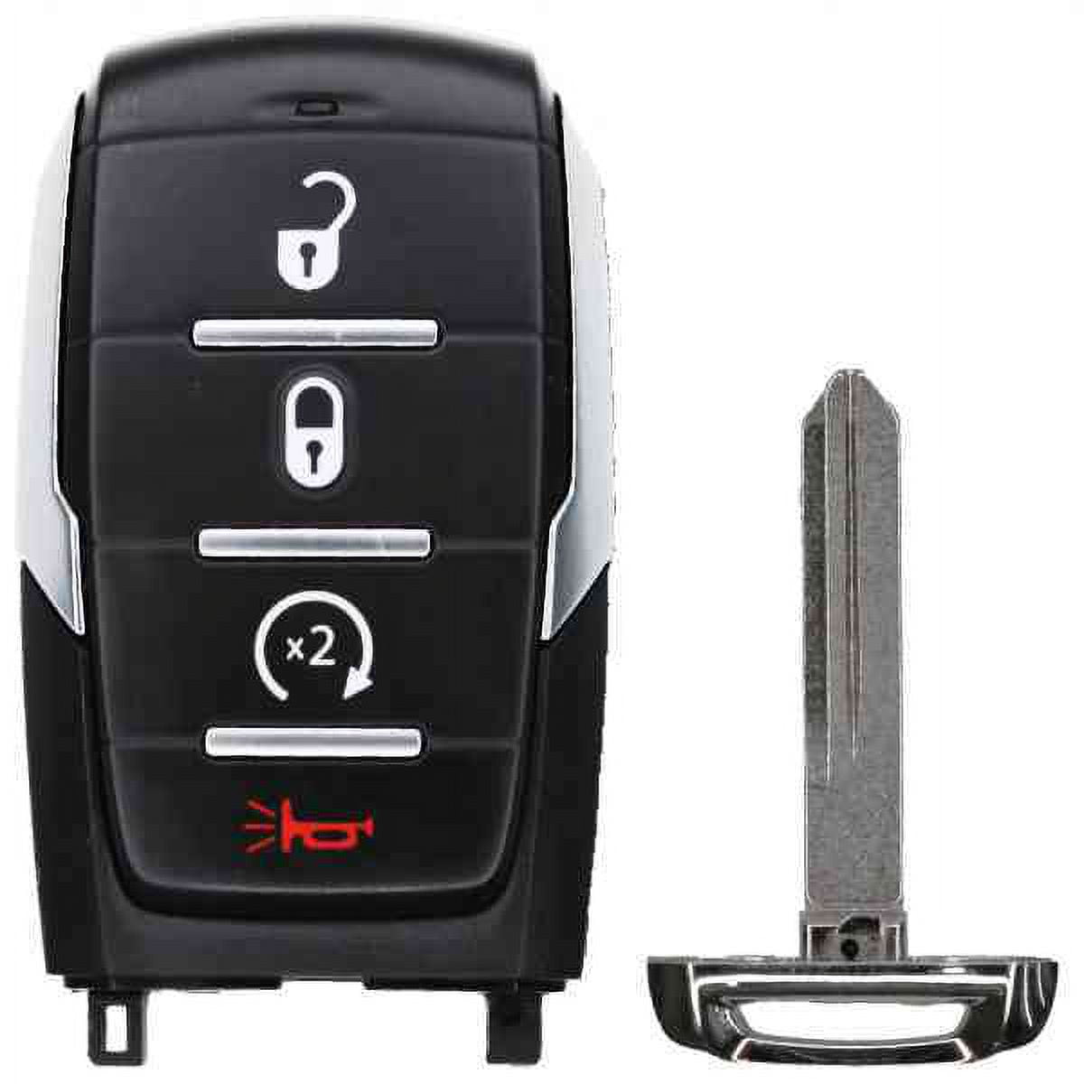 Replcament Smart Key Fob for RAM 1500 Big Horn HFE Laramie Limited Limited Longhorn Lone Star Rebel TRX Tradesman 2019 FCC OHT-4882056 OHT4882056 Part Number 68584153  68584153AA