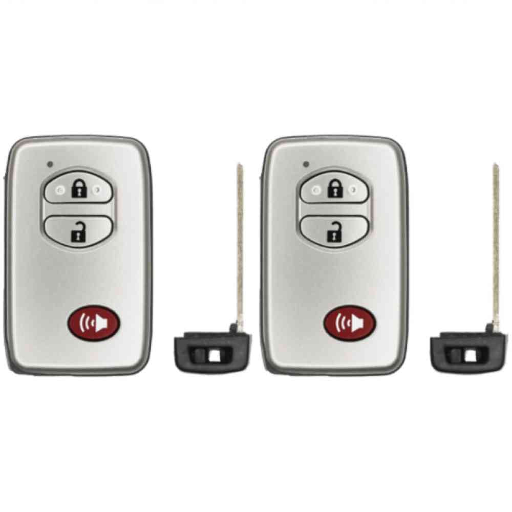 Replcament Smart Key Fob for Toyota Land Cruiser 2013 FCC HYQ14AEM Part Number 89904-60771  89904-60770 Pack of 2