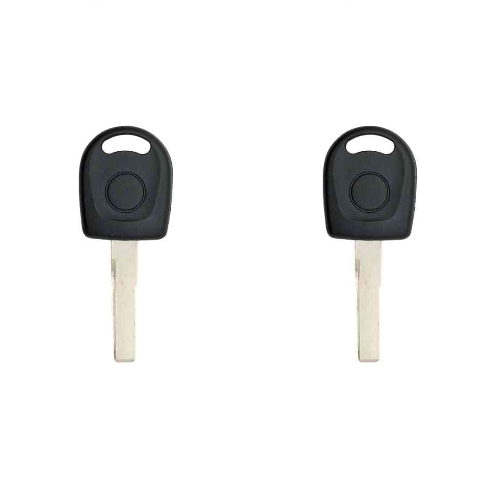 Replacement Transponder Ignition Car Key for Volkswagen Passat 2001-2005 Part number HU66  HU66T6 Chip ID 48 Pack of 2