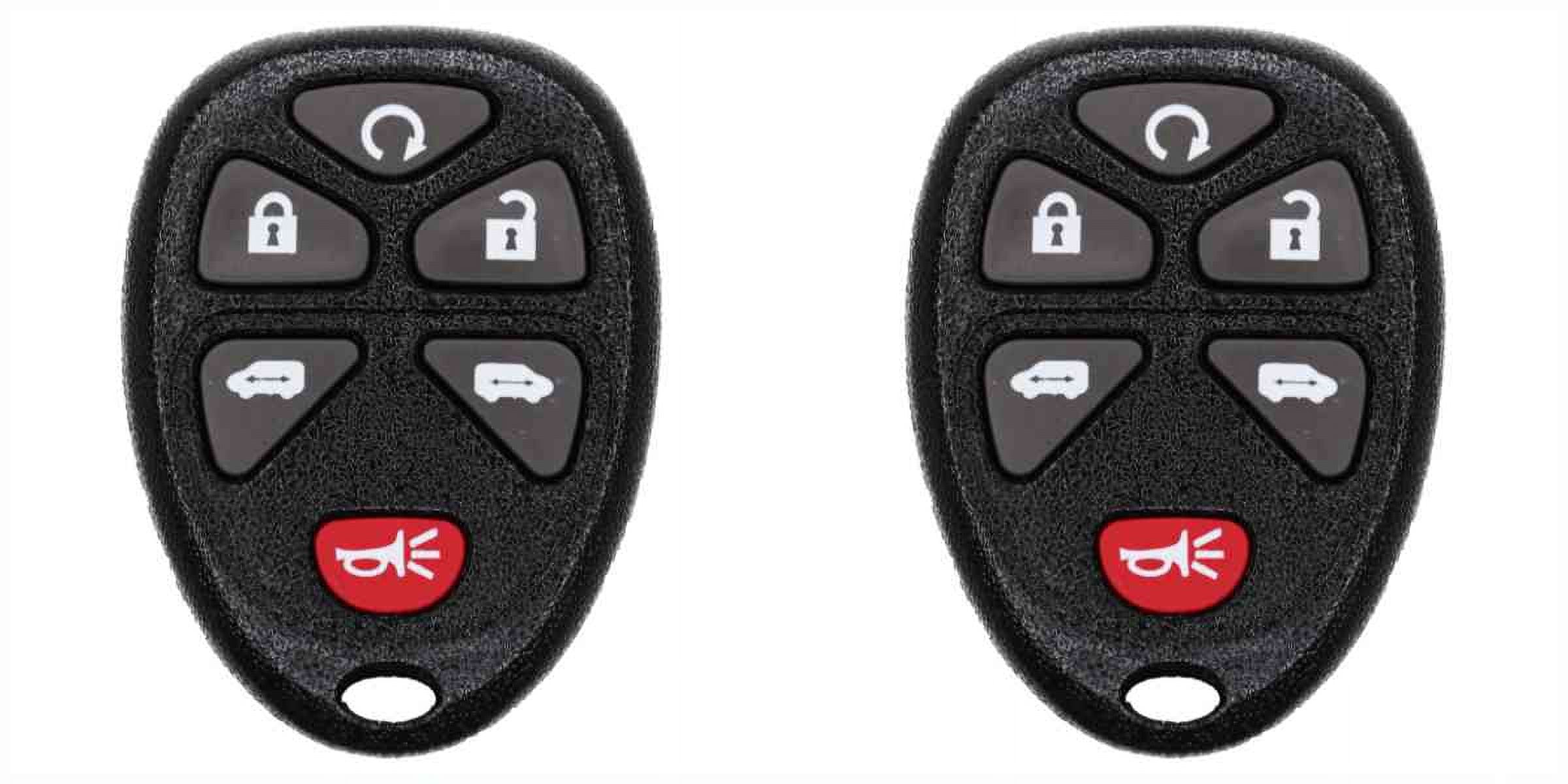 Eye4Techs Car Key Fob Keyless Entry Remote for Saturn Relay 2005-2007 FCC KOBGT04A Part Number 15114376 - 2 Pack