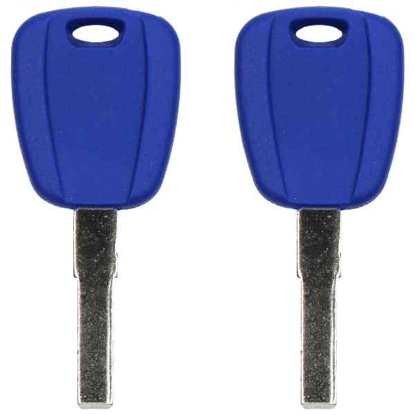 Replacement Transponder Ignition Car Key for Fiat 500 2015 Part number SIP22  SIP22-PT  SIP22PT Chip ID 46 Pack of 2