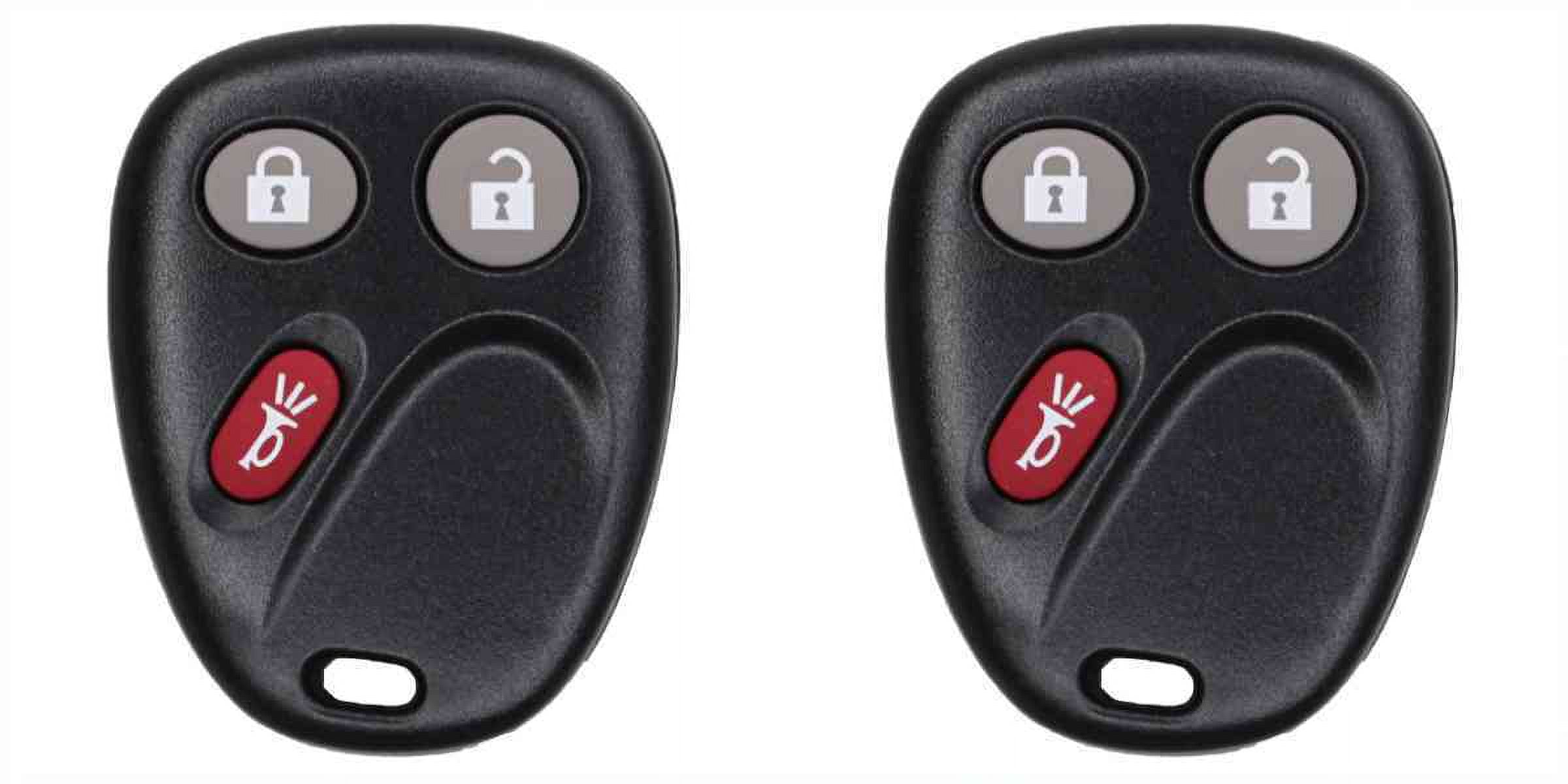 Eye4Techs Car Key Fob Keyless Entry Remote for Cadillac Escalade 2003-2007 FCC LHJ011 Part Number 21997127 15132197 15132198 10377295 22730827 15186203 2 Pack
