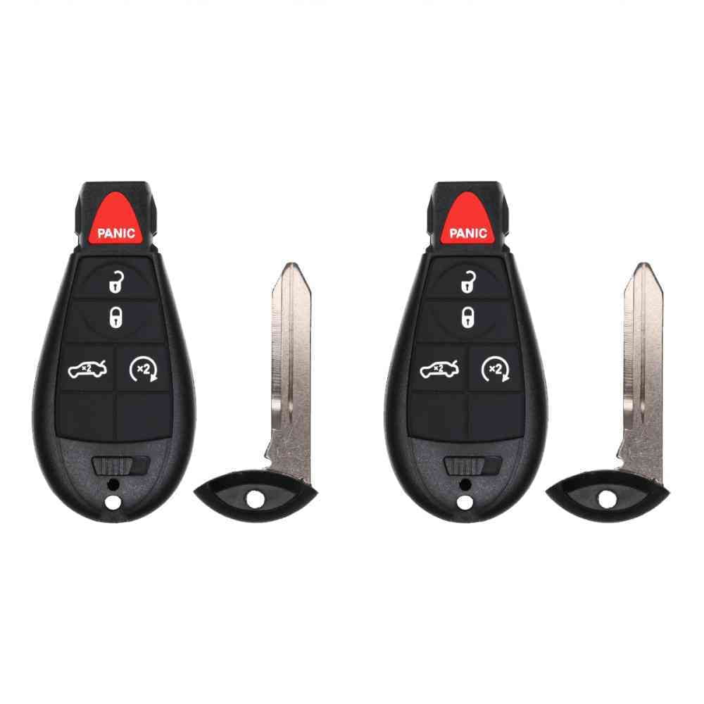 Eye4Techs Key Fob Replacement for 2009 Dodge Charger FCC IYZ-C01C IYZC01C Part Number 68058348 68058348AH 5026457 5026457AL Pack of 2