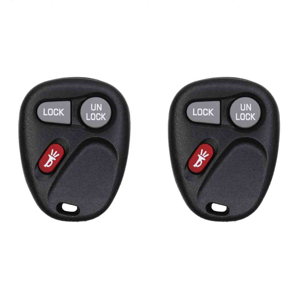 Eye4Techs Car Key Fob Keyless Entry Remote for GMC Sierra 2001 FCC KOBUT1BT 2AOKM-GV3 Part Number 15732803 Pack of 2